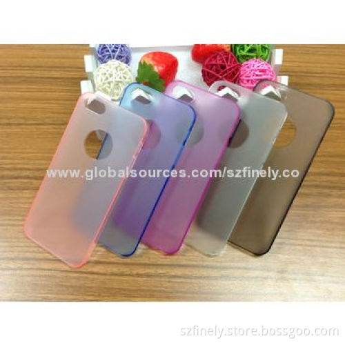 PC Cases for iPhone 5/5S, Ultra-thin Series，0.3mm Thickness with Apple Hole